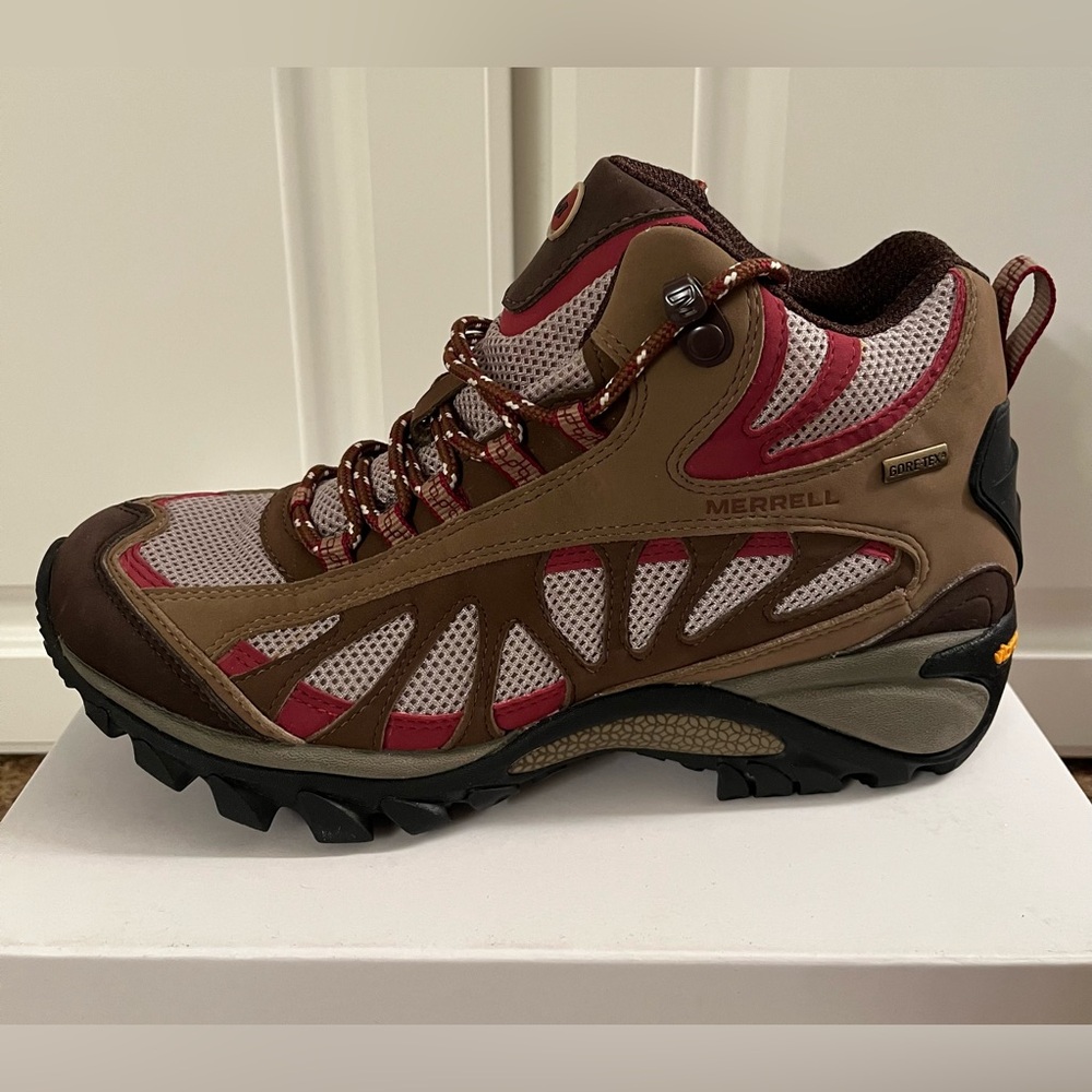 Merrell Women's Lace Up Boots - Brown and Pink